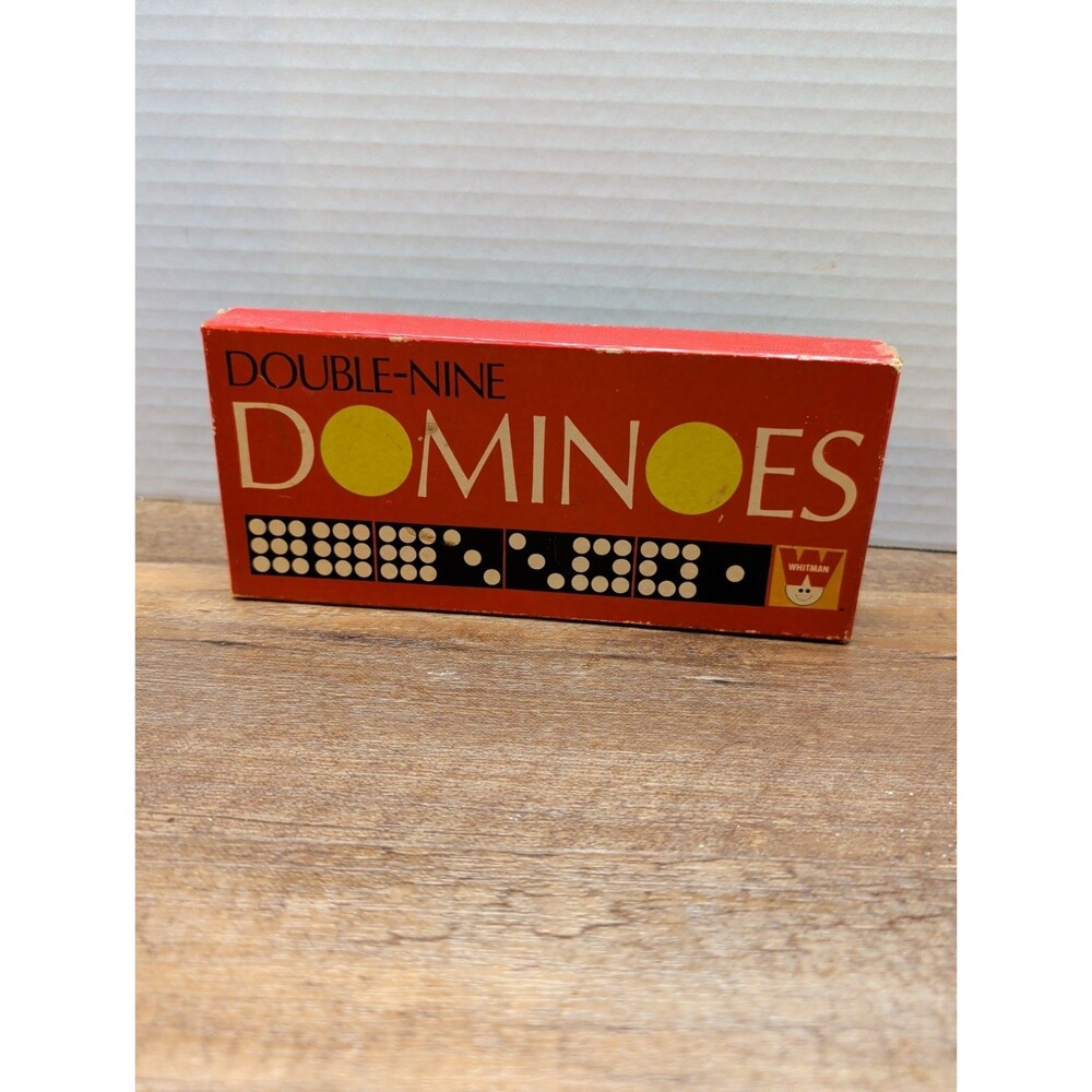 Vintage 70s/80s Dominoes Double-Nine Whitman COMPLETE SET!